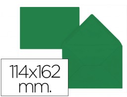 15 sobres Liderpapel 114x162mm. offset 80g/m² color verde acebo